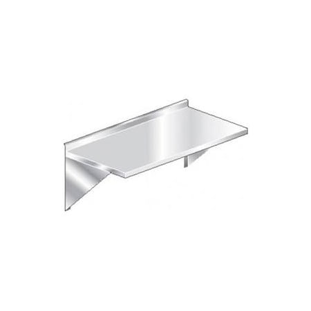 Aero Aero Manufacturing 3TWMS-2448 16 Ga Wall Mount Table 304 Stainless Steel - 2-1/4" Backsplash 48 x 24 3TWMS-2448